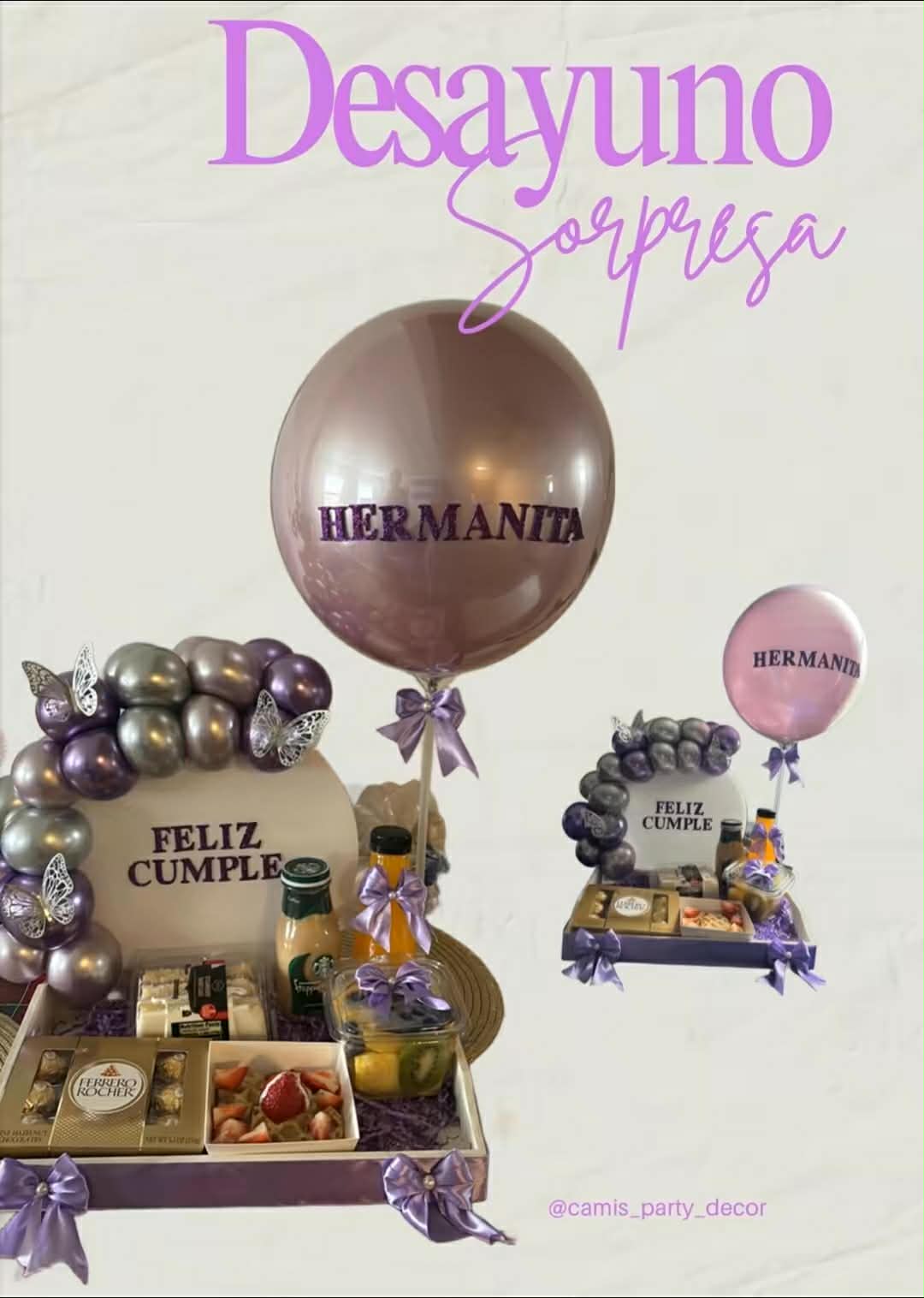 Desayuno sorpresa Hermanita purple