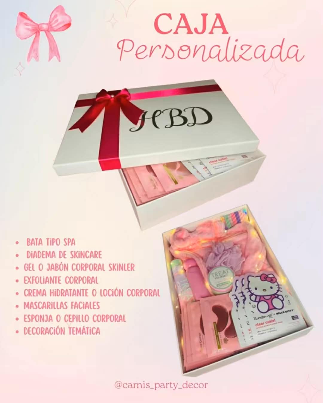 Personalized spa gift box